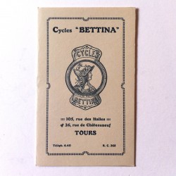 Catalogue ancien Cycles Bettina 
